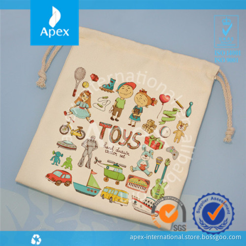 Manufacture cotton drawstring cover bag